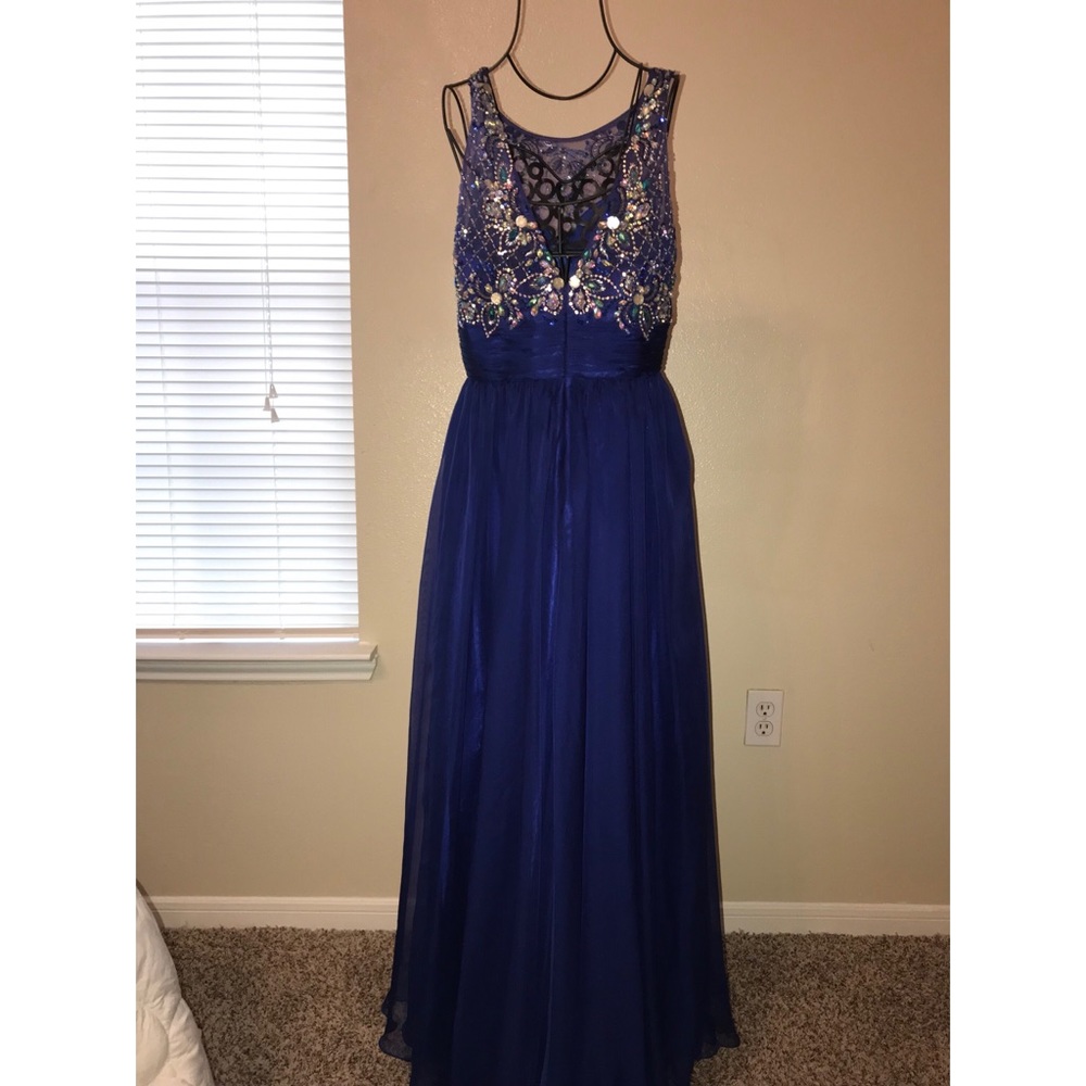 Navy Blue long dress worn once